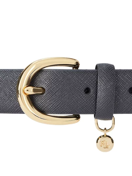 Lauren Ralph Lauren opasok dámsky kožený čierna