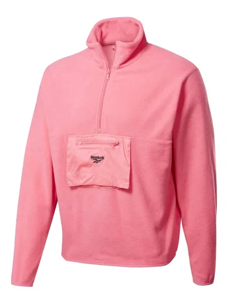 Polar Reebok polarowy z zamkiem błyskawicznym do połowy różowy