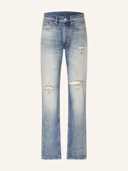 Allsaints Džíny Slim Straight Fit destroy indigo