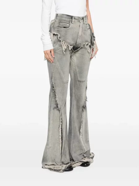 Džinsai Rick Owens Drkshdw su kutais pilka