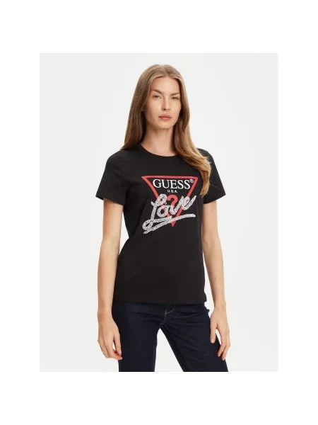 Guess T-shirt Regular Fit crna