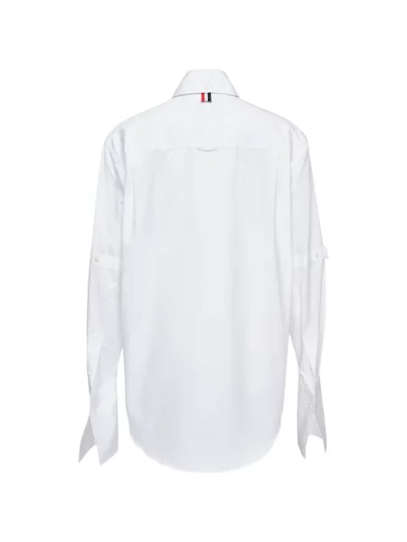 Rochie tip cămașă Thom Browne alb