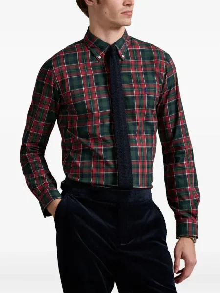 Ριγέ polo Polo Ralph Lauren με κουκούλα με αυτόγραφο λευκό