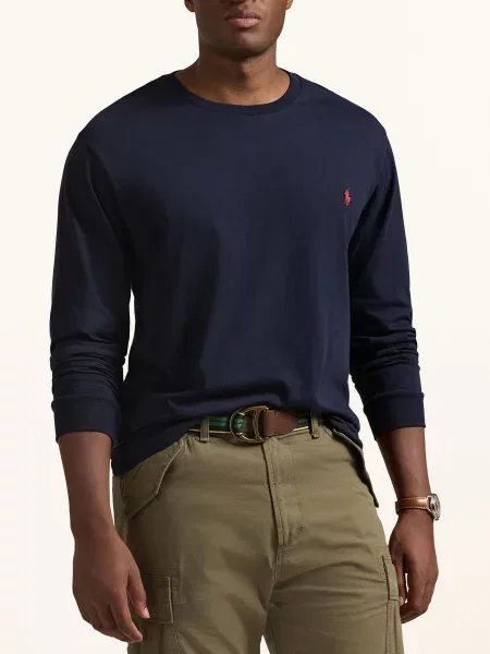 Polo Ralph Lauren Big & Tall Tričko S Dlouhým Rukávem tmavě modrá