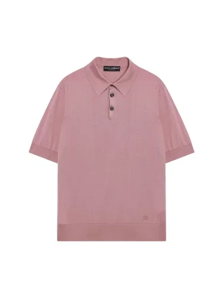 Koszulka polo Dolce And Gabbana różowa