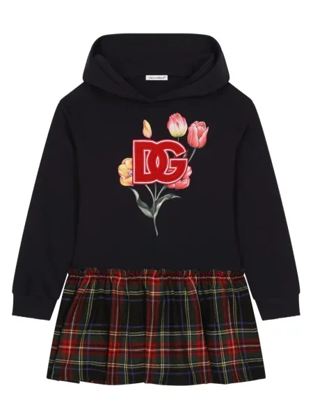 Dětské šaty Dolce & Gabbana černé