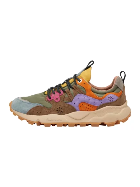 Sneakersy Flower Mountain w kwiatki biznesowe beżowe