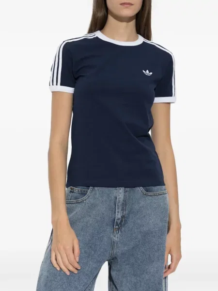 Обратим тениска Adidas с принт с връзки червено