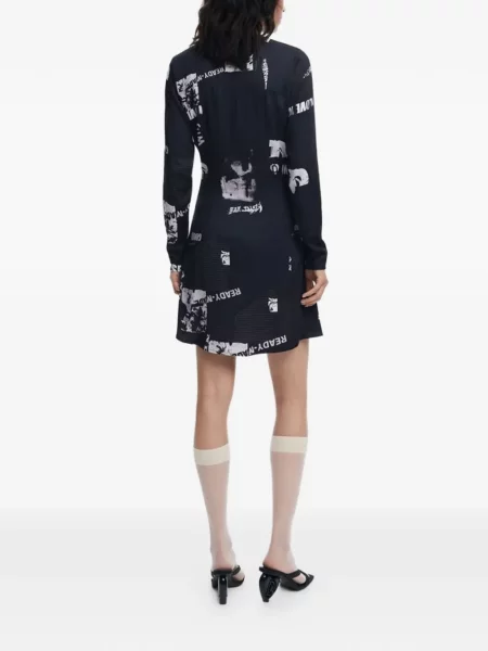 Rochie mini Desigual cu imagine negru