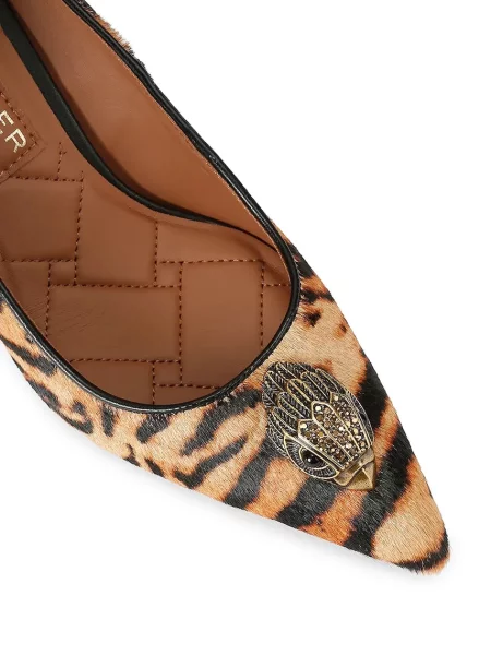 Kurt Geiger Bőr tűsarkú cipő Belgravia Eagle Court barna