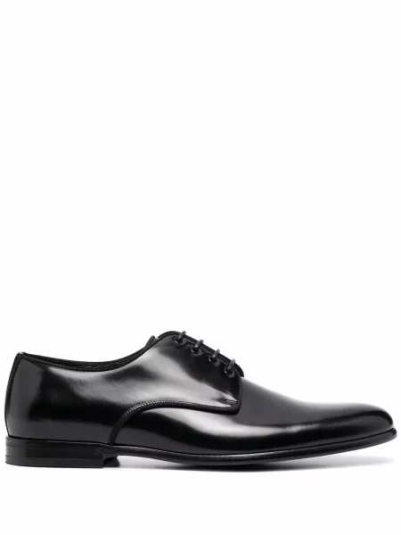 Pantofi derby Dolce & Gabbana cu șireturi din dantelă negru