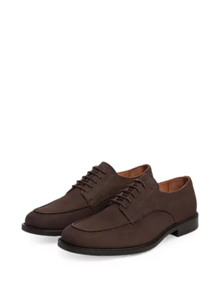 Pantofi derby Hackett London din piele maro