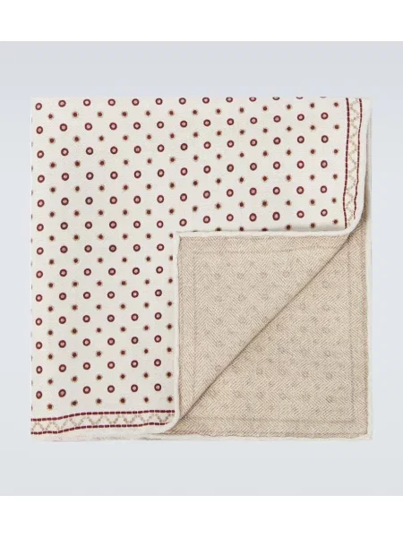 Svilena kravata Brunello Cucinelli bela