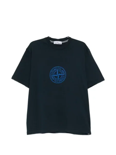 Tricou Stone Island cu imagine albastru
