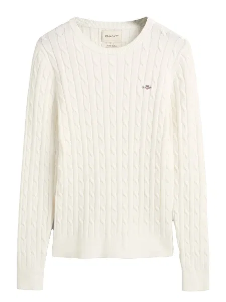 GANT Pulover ecru/prljavo / mornarsko plava / svijetlosiva / vatreno crvena bijela