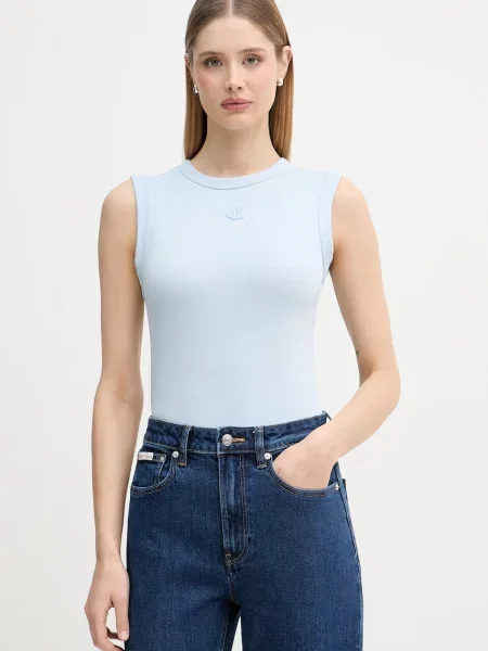 Top Calvin Klein Jeans modrý