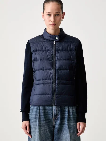 Tommy Hilfiger geacă cu puf pentru femei cu amestec de lână