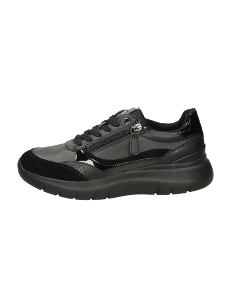 Sneakersy Geox skórzane czarne