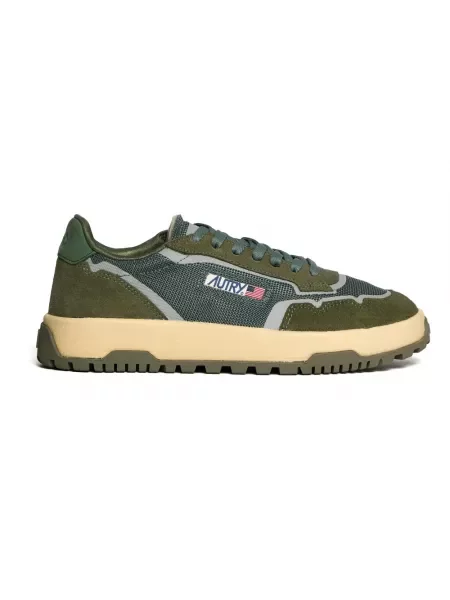 Sneakersy Autry zamszowe zielone