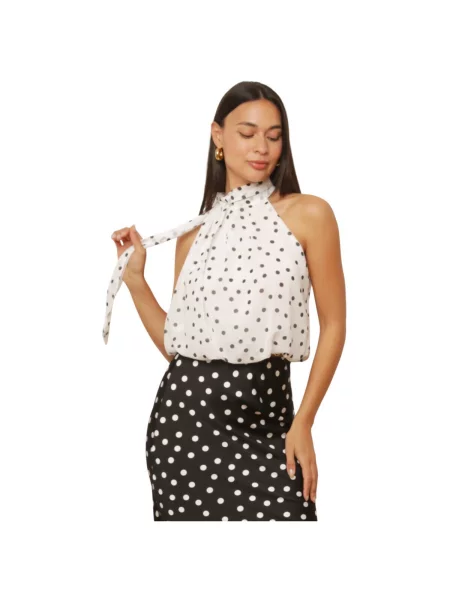 Top La Modeuse alb