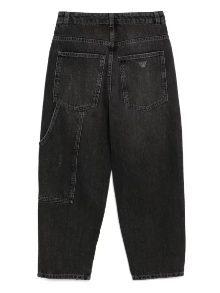 Jeansy dziecięce Emporio Armani czarne
