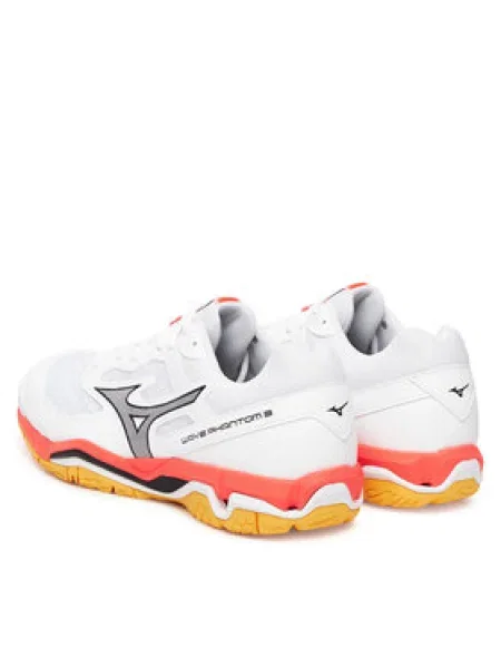 Mizuno Wave Phantom 3 kézilabda cipő fehér/tüzes korall Wave Phantom 3 fehér