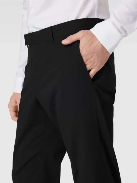 Spodnie do garnituru o kroju slim fit Strellson czarne