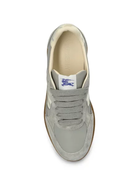 Szarvasbőr kockás sneaker Burberry szürke