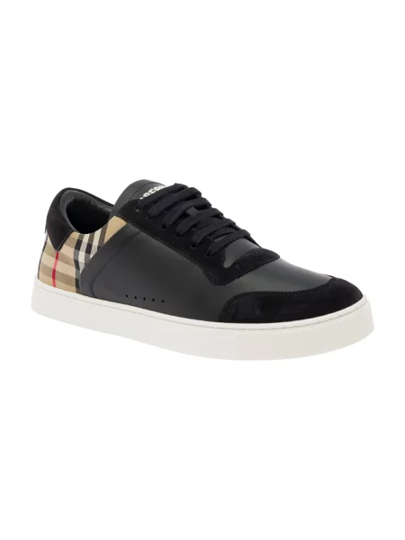 Sneakersy Burberry zamszowe czarne