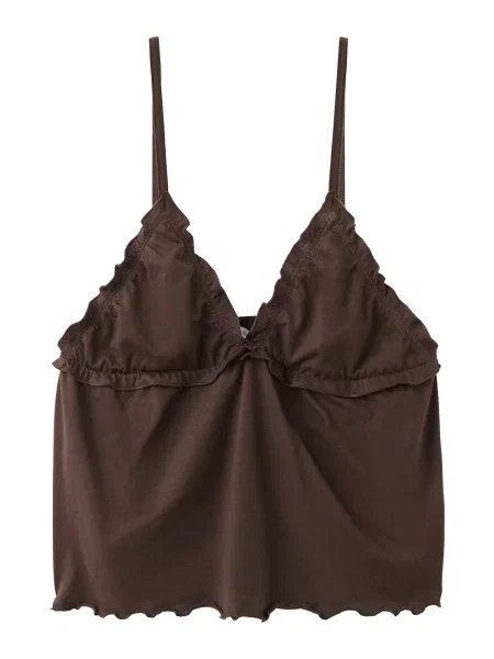 MANGO TEEN Top PASTEL ciocolatiu