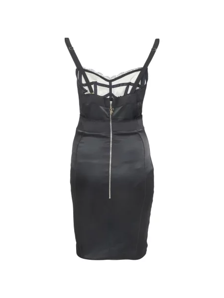 Rochie mini Elisabetta Franchi din dantelă negru