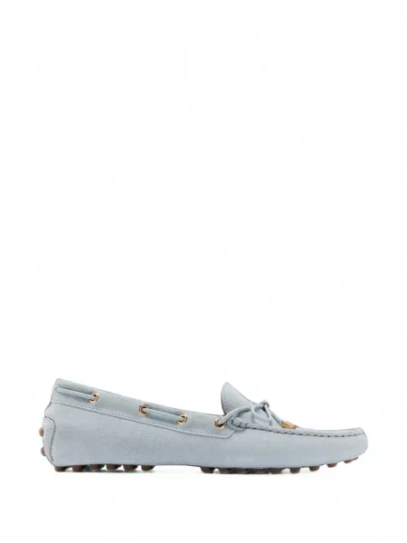Pantofi loafer Tod's din piele de căprioară albastru
