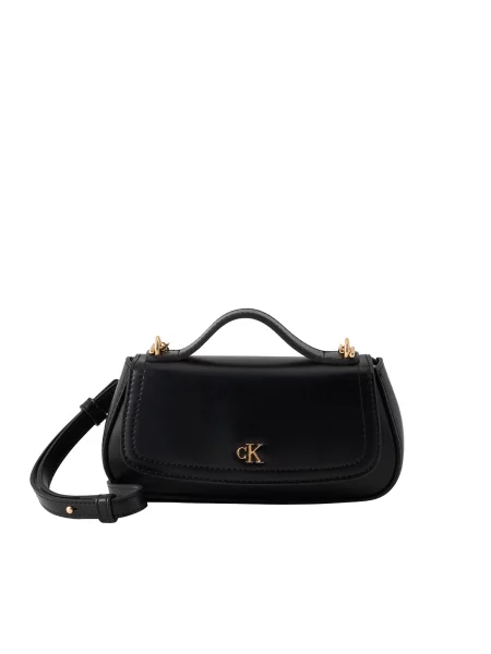 Calvin Klein geantă crossbody pentru femei cu imitație de piele negru