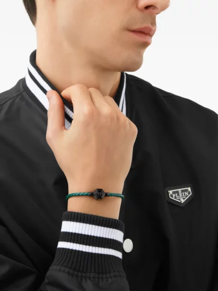 Brăţară Philipp Plein țesută verde