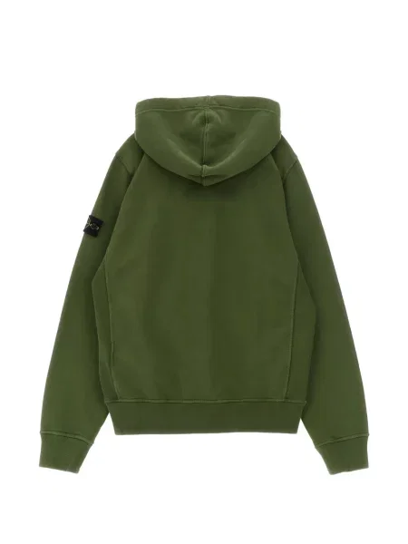 Bluza z kapturem dziecięca Stone Island zielona