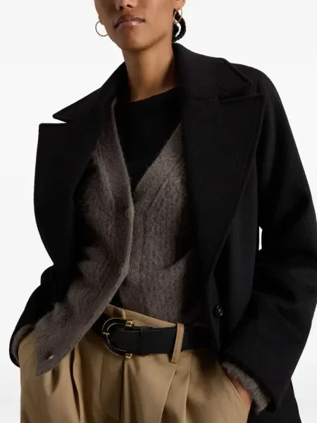Palton Woolrich de lână negru