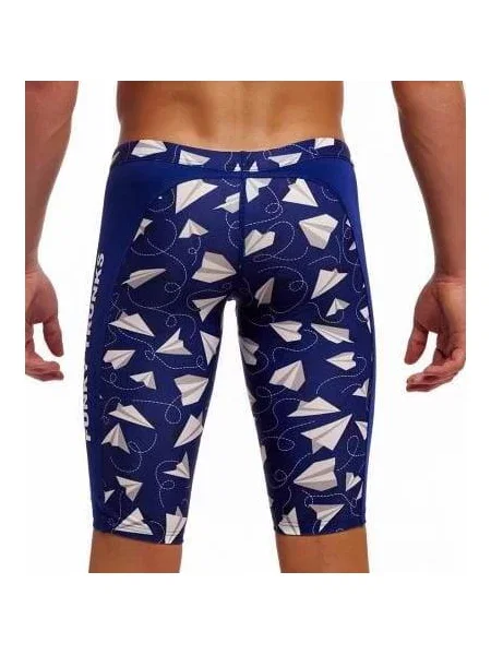 Spodenki FUNKY TRUNKS Paper Plain jammery chłopięce niebieskie