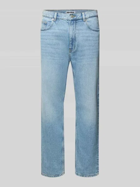 Jeansy o kroju straight fit z 5 Review