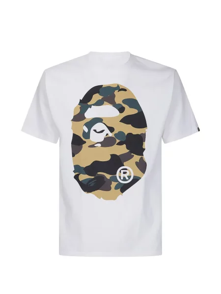 Majica A Bathing Ape® s camo uzorkom bijela