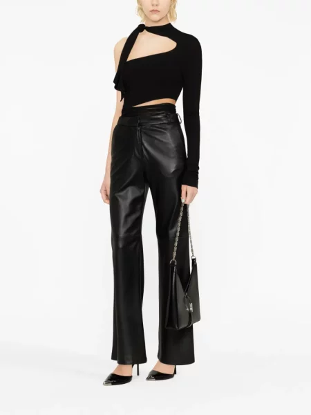 Glaustinukė Mugler vieno peties juoda