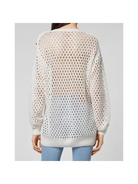 Sweter Philipp Plein z kaszmiru biały