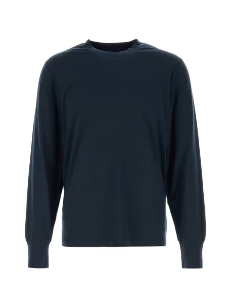 Lung pulover Tom Ford cu decolteu rotund albastru