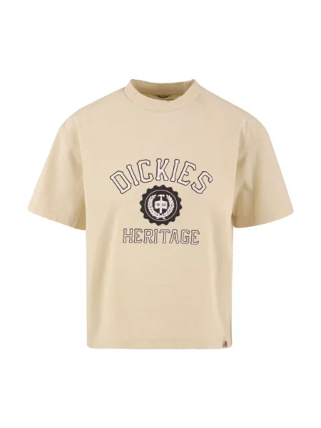 Koszulka Dickies z twillu beżowa
