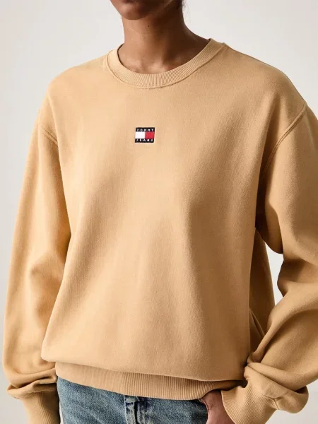 Суитчър Tommy Jeans бежово