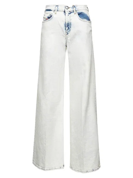 Blugi boyfriend Diesel alb