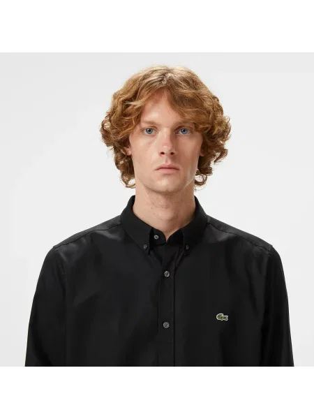 Lacoste Koszula Button-Down Slim Fit czarna