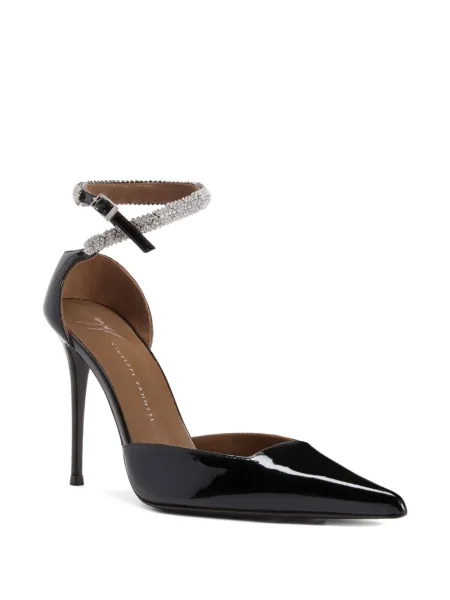 Pantofi cu toc Giuseppe Zanotti de cristal negru
