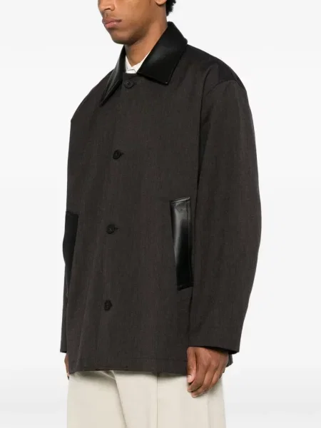 Gulerat geanta de piele Studio Nicholson maro