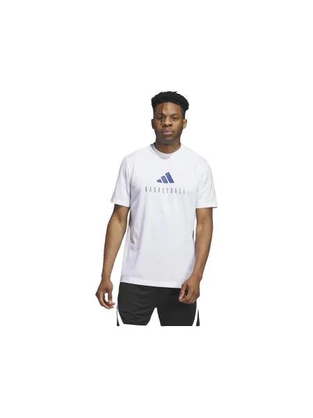Póló Adidas autogrammal fehér