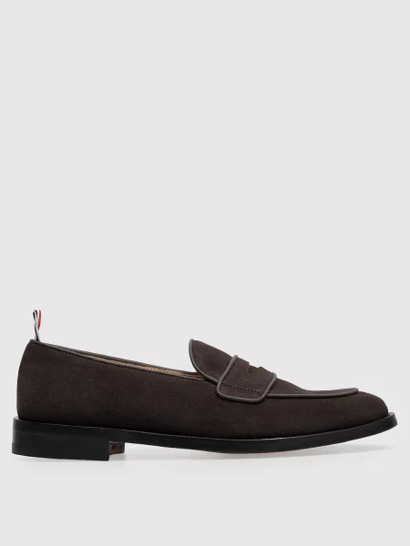 Замшеві лофери Thom Browne коричневі